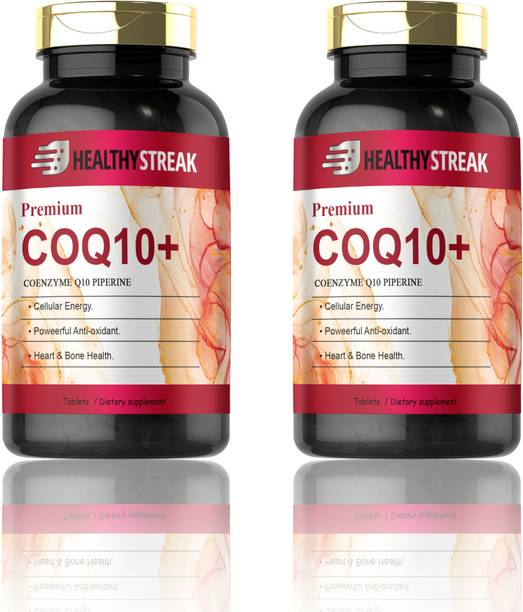 Healthy Streak 120mg Coenzyme Q10 Tablets with Piperine (K239)