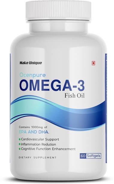 Make Unique OMEGA 3 Fish Oil Support Heart, Eye & Joints Healths For Men & Women OMEGA1KMG10