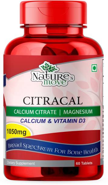 NATURE's MOVE Citracal Calcium Citrate with Vitamin D3 | Bone & Teeth Support