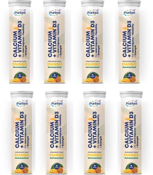 puriteo CALCIUM + VITAMIN D3 EFFERVESCENT MANGO _08