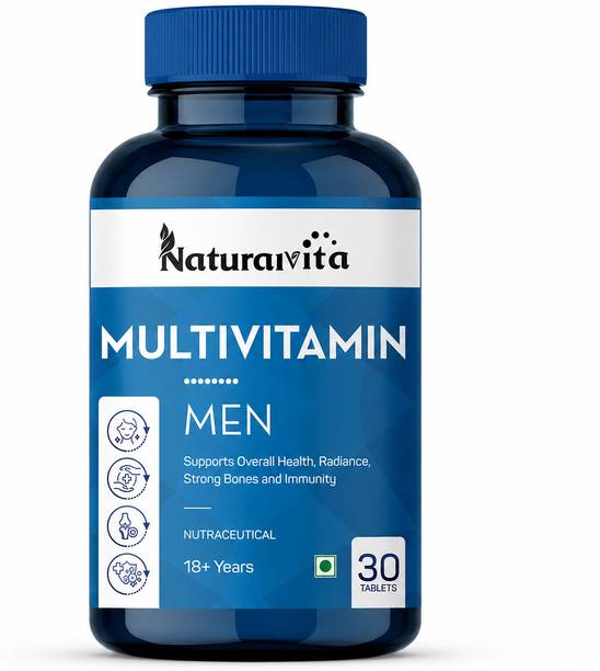 NaturalVita Multivitamin Tablet For Men, Probiotics For Supports Immunity and Gut health