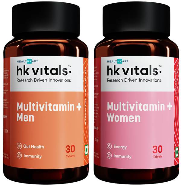 HEALTHKART HK Vitals Multivitamin Plus Women & Men, for Energy