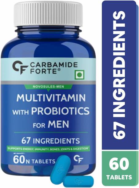 CARBAMIDE FORTE Multivitamin Tablets for Men with Probiotics Supplement for Energy & Immunity