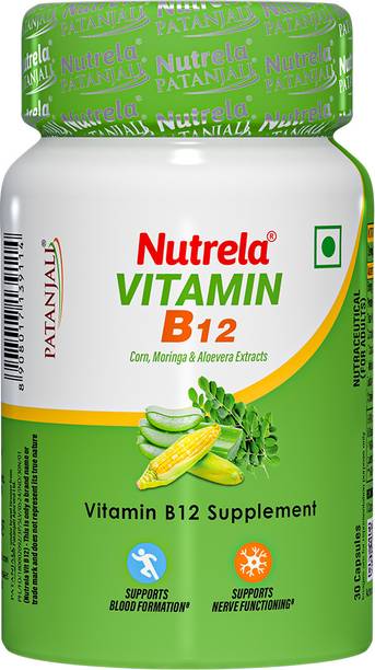 NUTRELA Vitamin B12 Plant Based Supplement for Men & Women| Moringa and Aloevera Extract