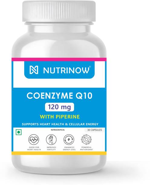 NUTRINOW High Absorbtion Coenzyme Q10 (CoQ10) 120mg with Piperine 5mg