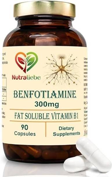 Nutraliebe Benfotiamine 300mg - Fat Soluble Vitamin B1 for Nerve Health Support