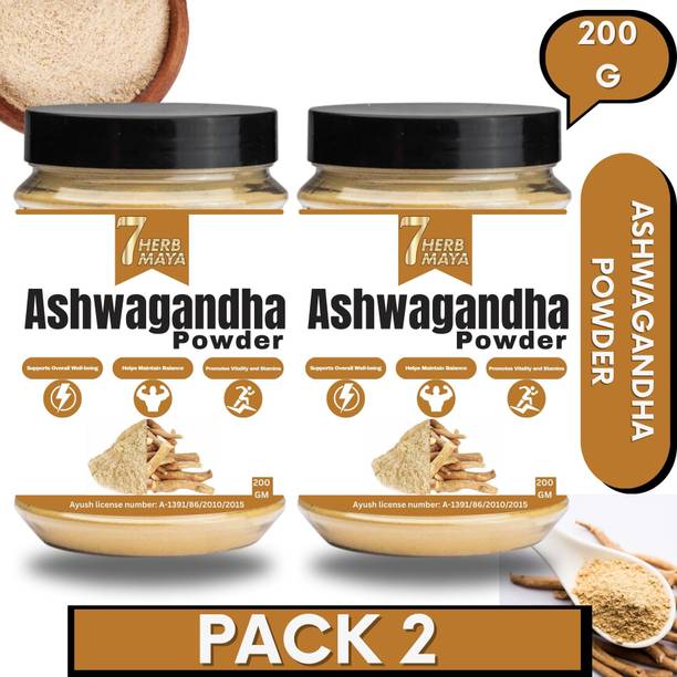 7Herbmaya Ashwagandha Churna | Ashwagandha Powder Each 200g
