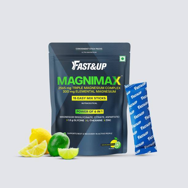 FAST&UP Magnimax – Advanced Triple Magnesium Complex, L-Glycine, L-Theanine, Zinc