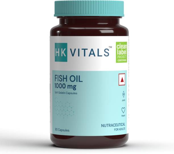 HEALTHKART HK Vitals Fish Oil for Brain, Heart & Joint Health, 90 Softgels
