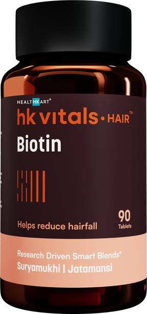 HEALTHKART HK Vitals Biotin, High Strength Supplement for Hair Growth, Skin & Nails Health