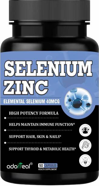 Adorreal Selenium Zinc Capsules 90 Veg Capsules