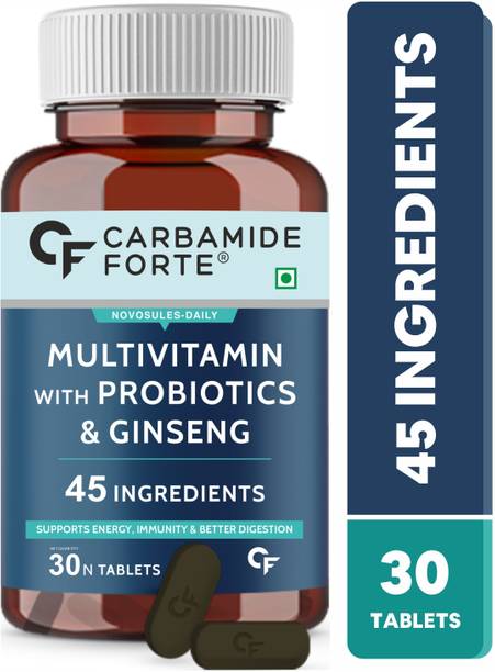 CARBAMIDE FORTE Multivitamin for Men & Women with Probiotics Supplement | Multivitamin Tablets