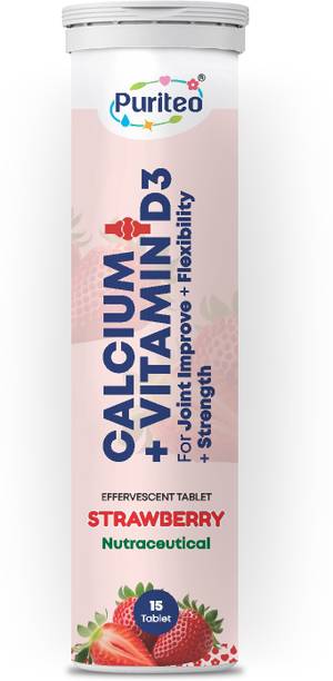 puriteo CALCIUM + VITAMIN D3 EFFERVESCENT /STRAWBERRY
