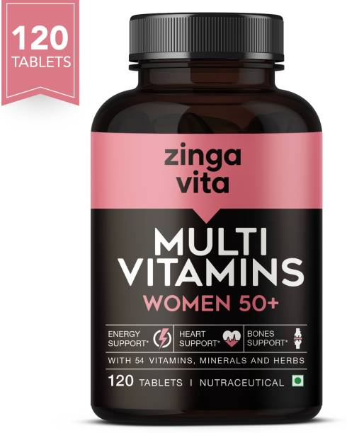 Zingavita Multivitamin For Women 50+ With Essential Vitamin, Minerals & Herbs