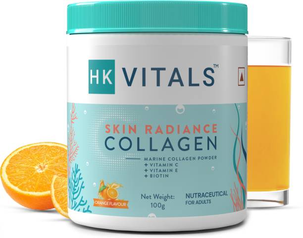 HEALTHKART HK Vitals Skin Radiance Collagen Supplement with Biotin, Orange