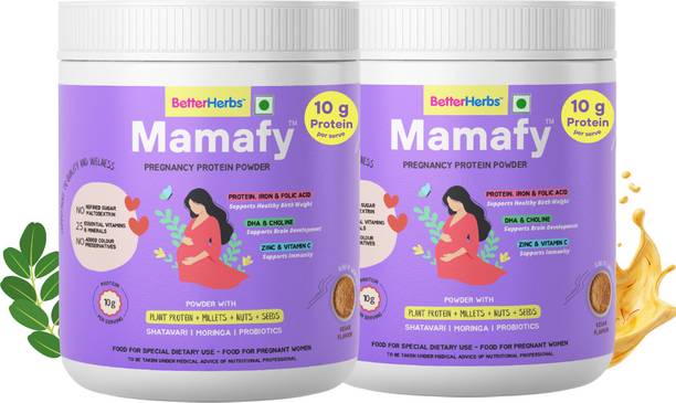 better herbs Mamafy Mother's Nutritional Pregnancy Powder | 10g Protein | Kesar Flavour