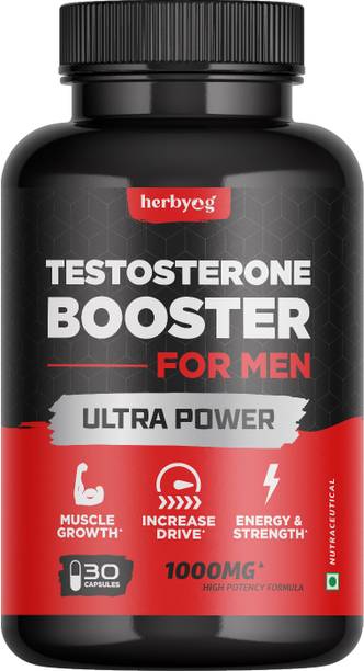 Herbyog Natural Testosterone Booster For Men | Supports Strength, Stamina & Performance