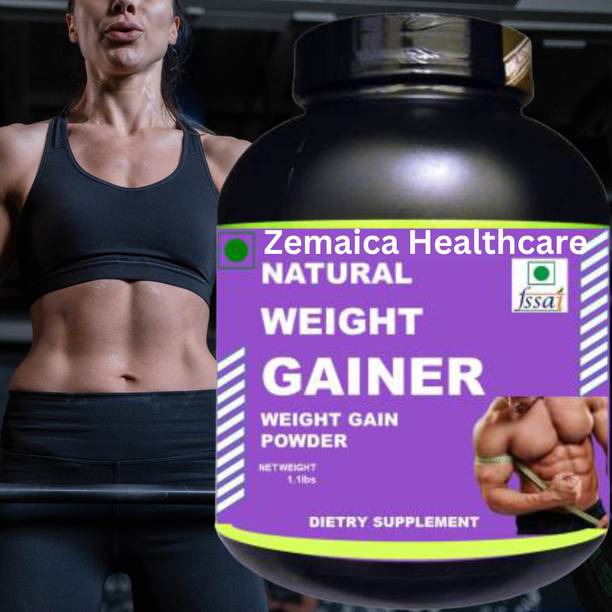 Zemaica Healthcare Natural Weight Gainer, Protein Supplement, Flavor Butterscotch,Whey Protein