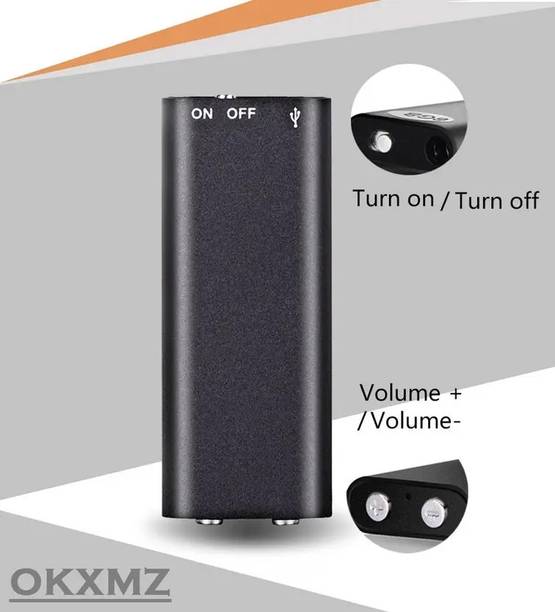 PERAMISYM Ultra Compact Spy Recorder – 8GB Memory 8 GB Voice Recorder