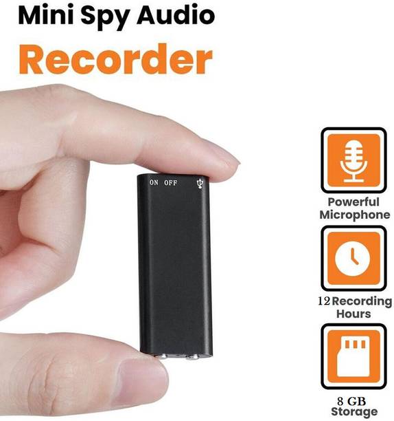 AVOIHS Smallest Size Digital Recording Spy Hidden HD Voice Audio Recorder Mp3 Player 8 GB Voice Recorder