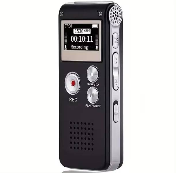 MatLogix Built-in Speaker 8GB Rechargeable Digital Voice Recorder with Dictaphone 8 GB Voice Recorder