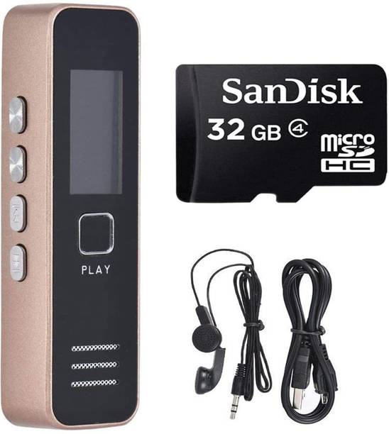 DDLC Mini Digital Voice Recorder with 32 GB Memory, Voice Activated, Built in Speaker NA Voice Recorder