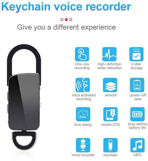 AVOIHS Spy Hidden HD Voice Activated Portable Recorder Smallest Size Digital Recording 8 GB Voice Recorder