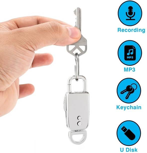 SIOVS Spy HD Hidden Micro Digital Voice Audio Recorder Small Size Mini Portable Device 8 GB Voice Recorder