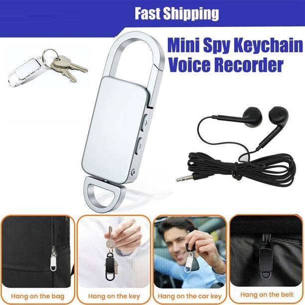 SIOVS Spy HD Hidden Digital Voice Audio Small Size Mini Portable Sound Recorder Device 8 GB Voice Recorder