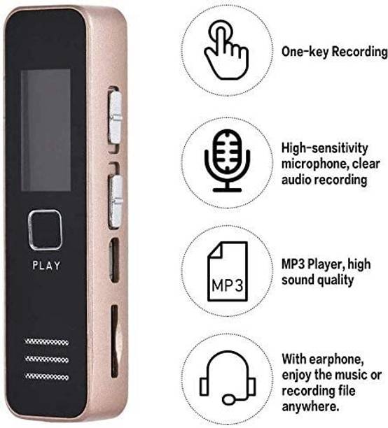 SNARIOVSN Mini Digital Voice Recorder Voice Activated, Built in Speaker 16 GB Voice Recorder
