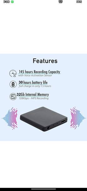 VSJ ENTERPRISE Mini voice recorder 8 GB Voice Recorder