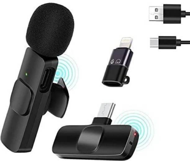 GENTLEMOB Best k8 microphones wireless mic play N plug mic supported Android and iPhone NA Voice Recorder