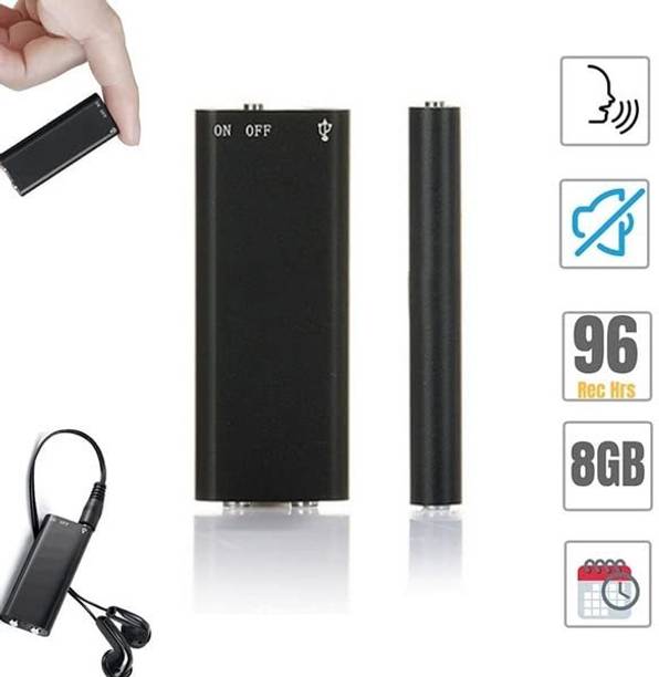 SIOVS Hidden 8GB Audio Voice Recorder Small Digital Audio Voice Recording Mp3 Player 8 GB Voice Recorder