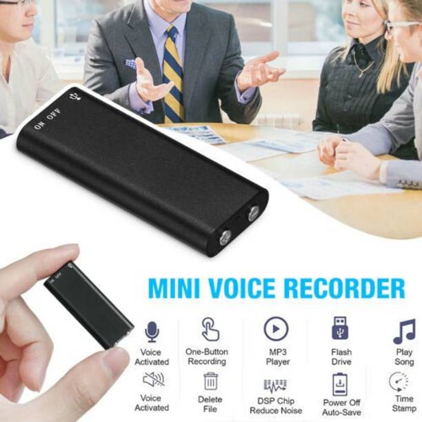 OSHSIZ Mini Small Spy Voice Audio Recorder Super Long Storage Capacity 8GB 8 GB Voice Recorder