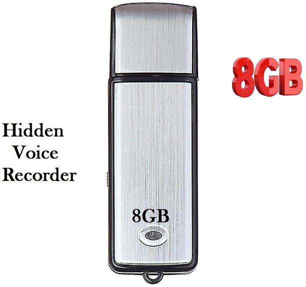 Bzrqx Spy Voice Recorder 4K Digital Voice Activated Portable Hidden Audio Recording 8 GB Voice Recorder