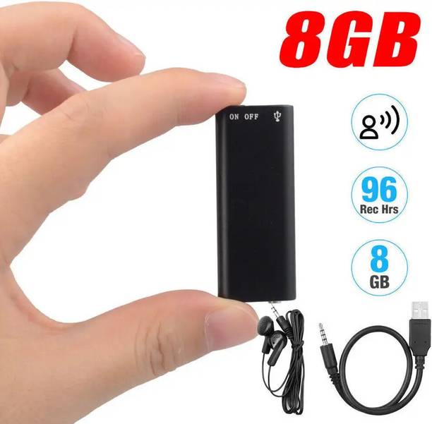 PERAMISYM Digital Audio Spy Tool – 8GB Voice Recording Storage 8 GB Voice Recorder