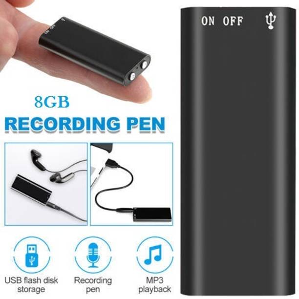 SIOVS Spy 8GB HD Hidden Digital Voice Audio Sound Recorder Device Small Mini Portable 8 GB Voice Recorder