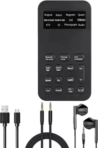 SPYTECTIFY Mini Voice Changer Sound Card for Computers,...