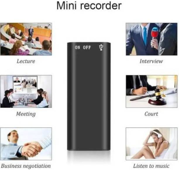 PERAMISYM Hidden Mic Voice Recorder – 8GB Memory, Portable 8 GB Voice Recorder