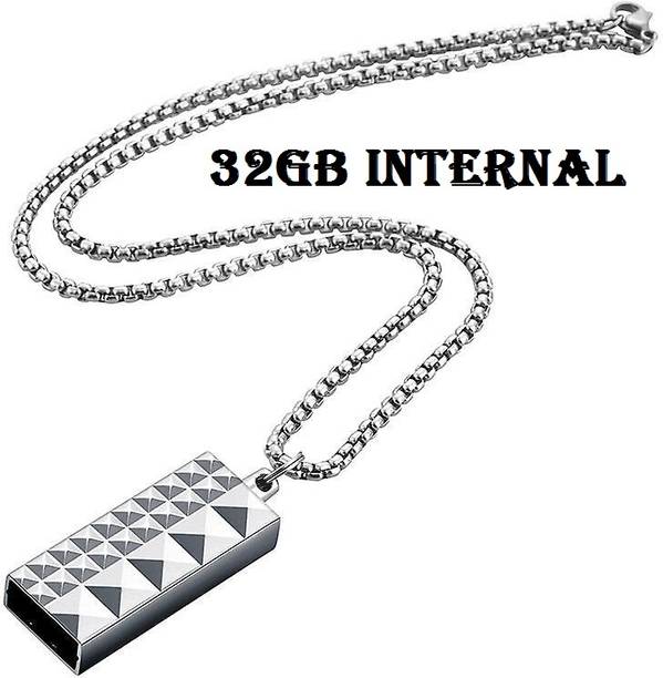 AVOIHS Small Spy Locket Pendent Mini Digital Voice Audio Recorder Device 32GB in Built 32 GB Voice Recorder