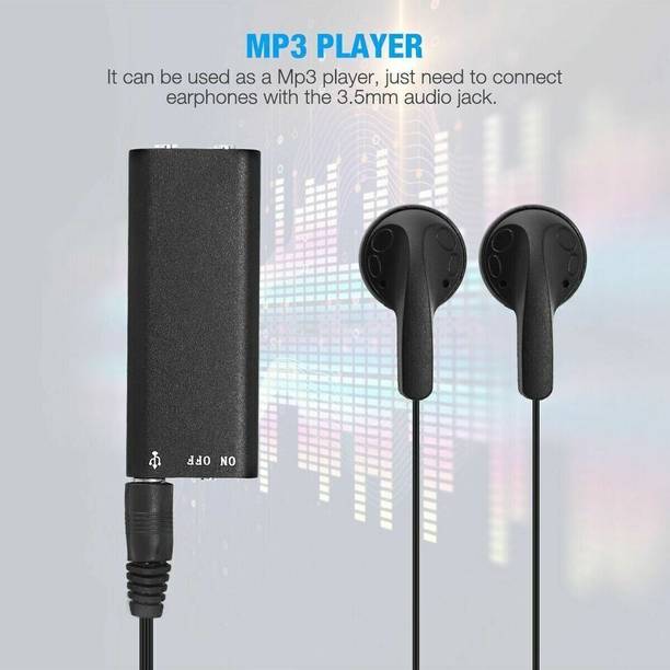 SIOVS Smallest 8GB Digital Recording Mp3 Player Spy Hidden HD Voice Audio Recorder 8 GB Voice Recorder