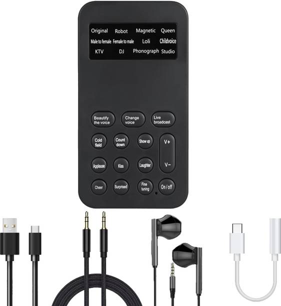 SPYTECTIFY Live Sound Card, Male to Female Sound Change...