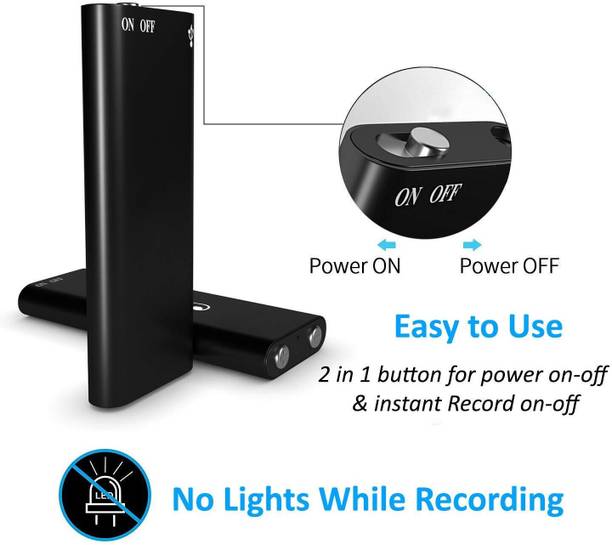 SATTOBISION Hidden 8GB Recorder – Spy Listening Gadget 8 GB Voice Recorder