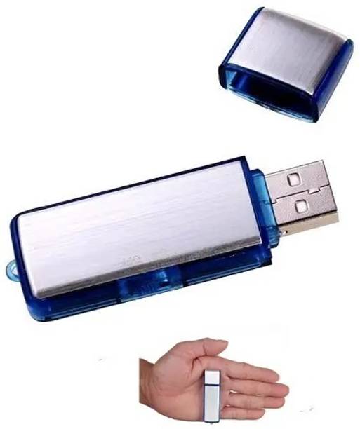 FREDI HD PLUS Spy USB Voice Recorder, Red Light Indicator Clear Voice Recording Feed Inbuilt 8 GB Voice Recorder