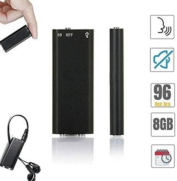 PERAMISYM Mini Audio Recording Device – 8GB Storage for Long Recordings 8 GB Voice Recorder