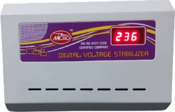 Micro 5KVA Aluminium MICRO DIGITAL VOLTAGE STABILIZER FOR 2 TON INVERTER AC Working Range (170-260V)