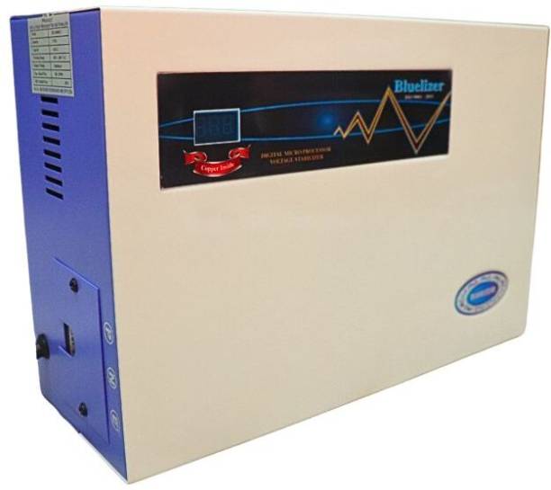 BLUELIZER 4KVA 90V-300V COPPER COIL Voltage Stabilizer for 1.5 TON AC WITH 3 YEAR WARRANTY