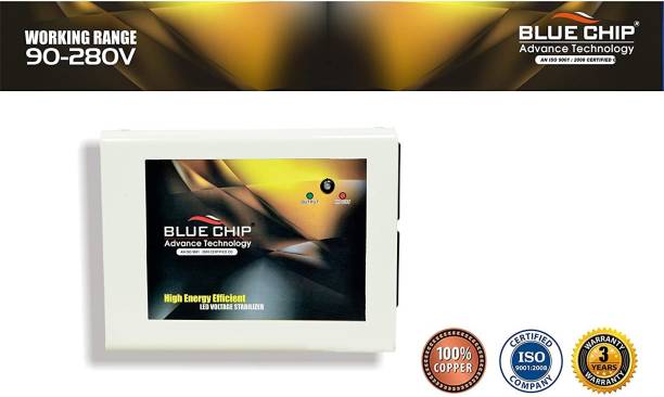 BLUECHIP 100% Copper BL75SmartTV3.2Amp Smart TV Voltage Stabilizer for upto 75 Inches home theater - 3 Years Warranty