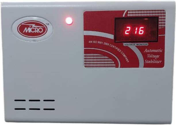 Micro 4KVA ALUMINIUM MICRO DIGITAL STABILIZER FOR 1.5 TON INVERTER AC Working Range (150-280V)