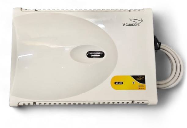V-Guard VG 400 Voltage Stabilizer Suitable for One Air Conditioner Upto 1.5 ton Capacity Voltage Stabilizer  (Grey)